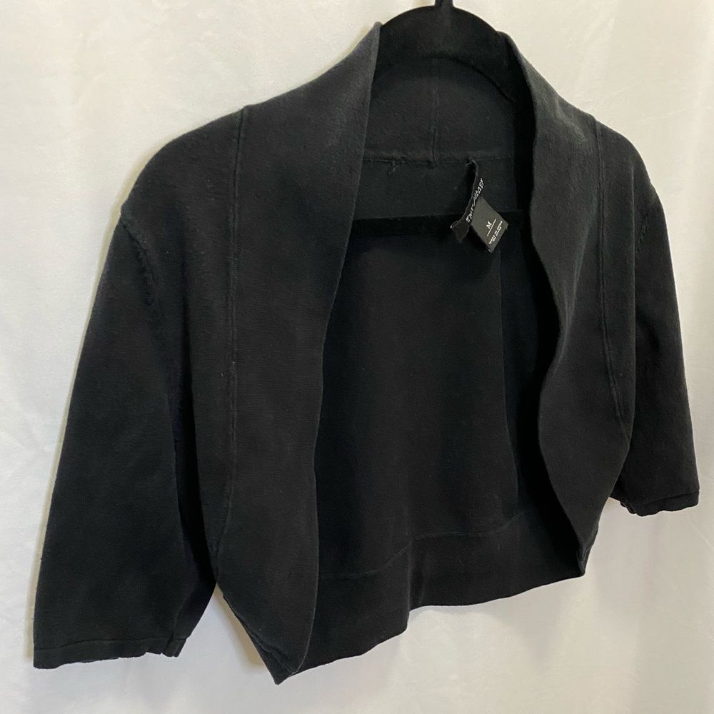 Black house White market cropped black cardigan, size M